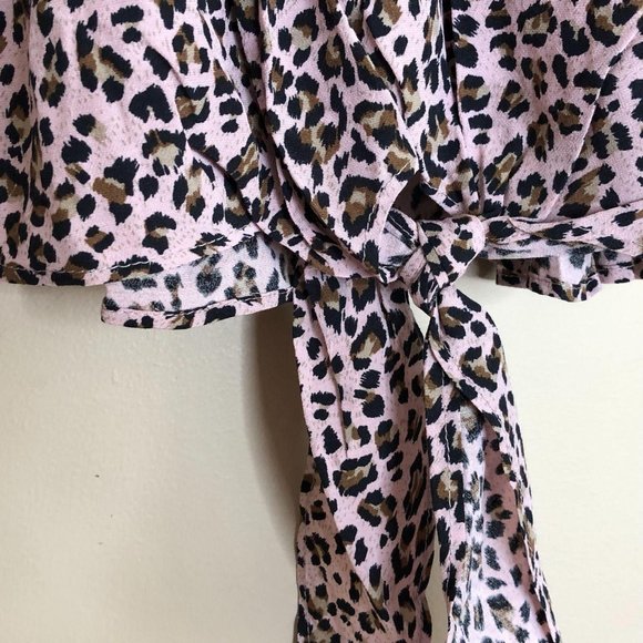 Free People FP Movement Leopard Off-Shoulder Top - Picture 7 of 15